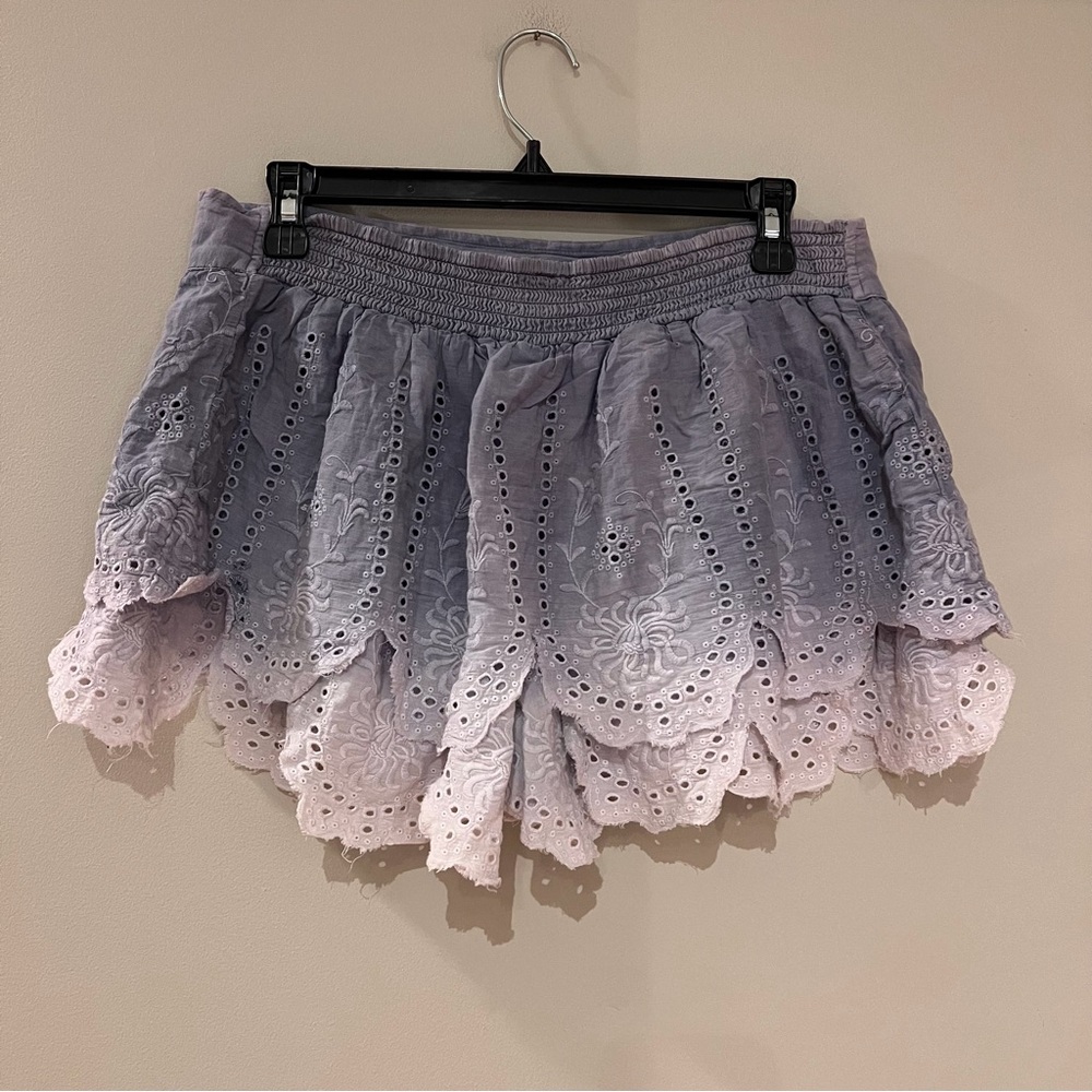 Free People Eyelet Ombré Shorts - Picture 2 of 6